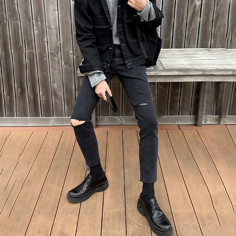 I'm David Jeans Unisex Black-3
