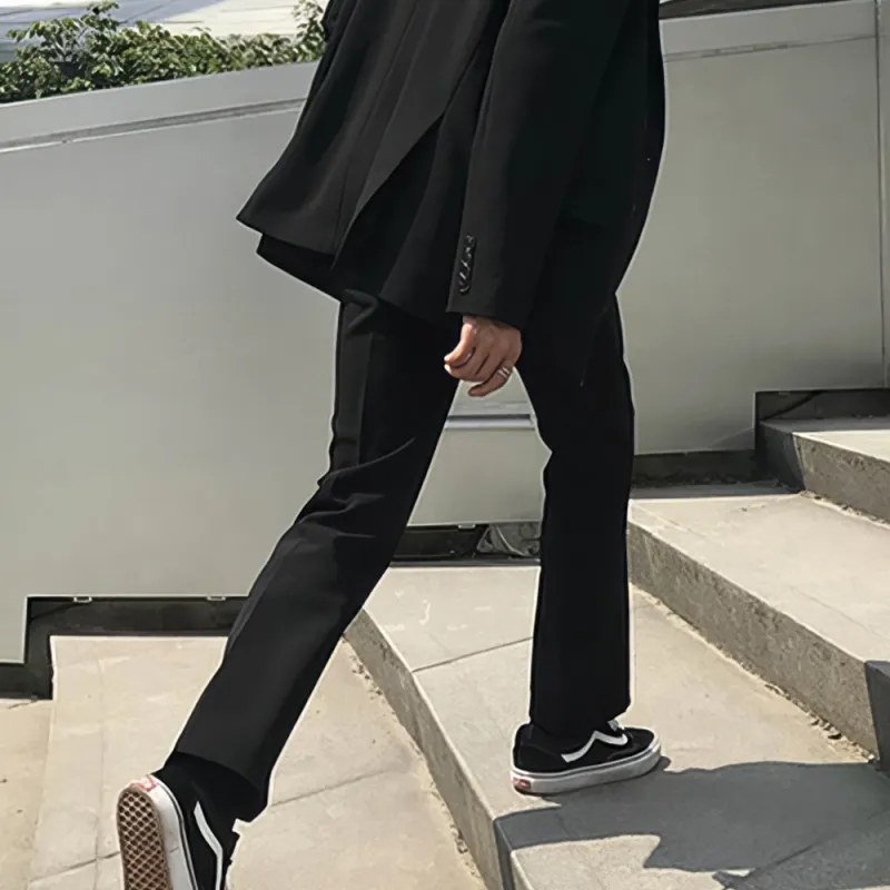 I'm David Casual Pants Unisex Black-4