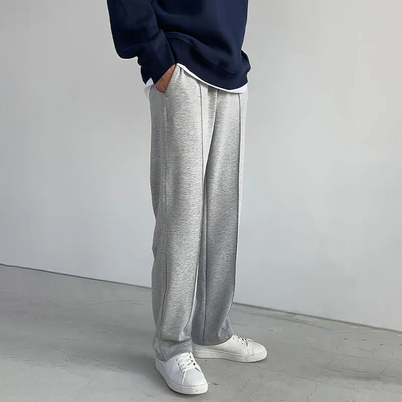 I'm David Casual Pants Unisex Gray-4