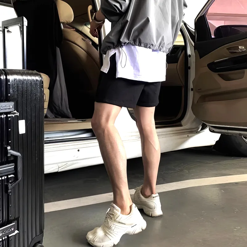 I'm David Casual Shorts Men's Black-3