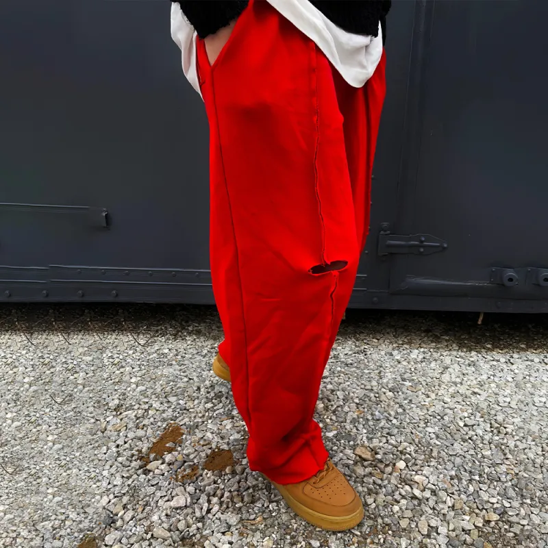 I'm David Casual Pants Men's Red-4