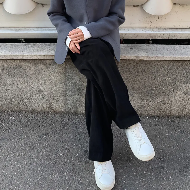 I'm David Casual Pants Unisex Black-5