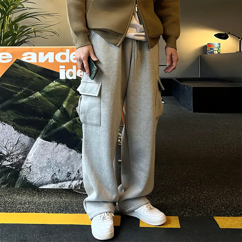 I'm David Casual Pants Men's Gray-1