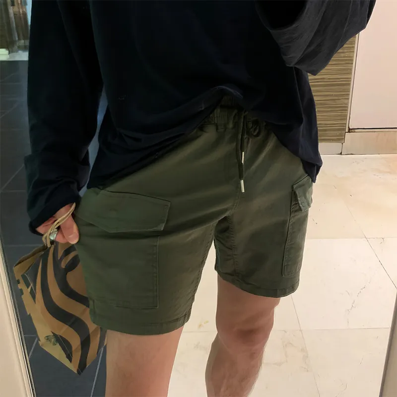 I'm David Casual Shorts Men's Army Green-5