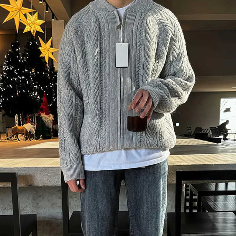 I'm David Knitwear Unisex Gray-2