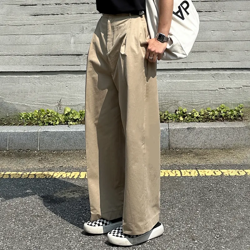 I'm David Casual Pants Unisex Khaki-4