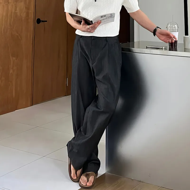 I'm David Casual Pants Unisex Black-6