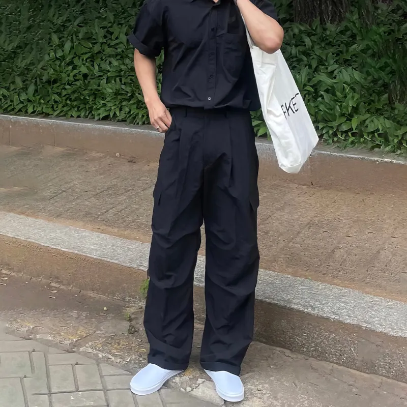 I'm David Casual Pants Unisex Black-3