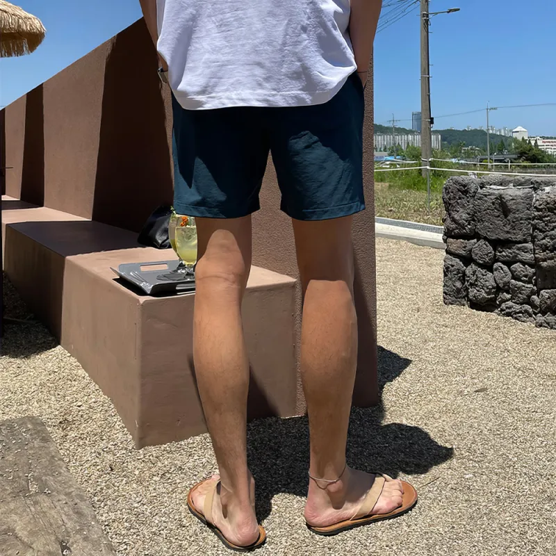 I'm David Casual Shorts Men's Dark Green-4