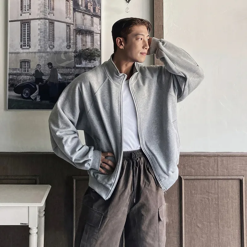 I'm David Jackets Coats Unisex Gray-6