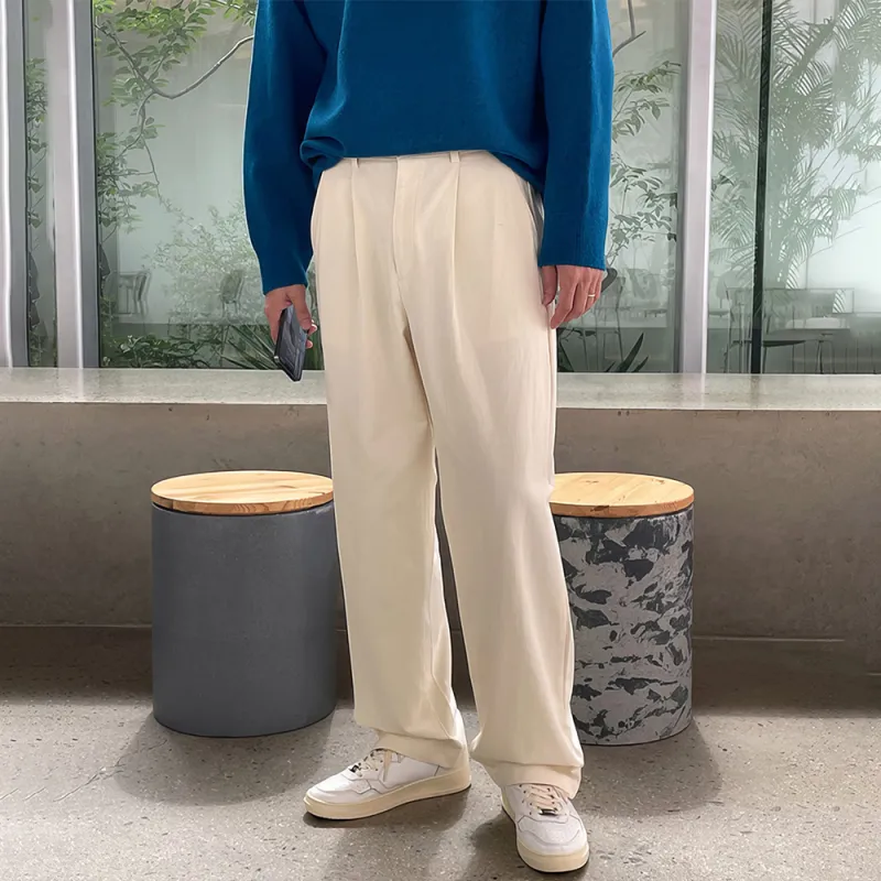 I'm David Casual Pants Unisex Apricot-3