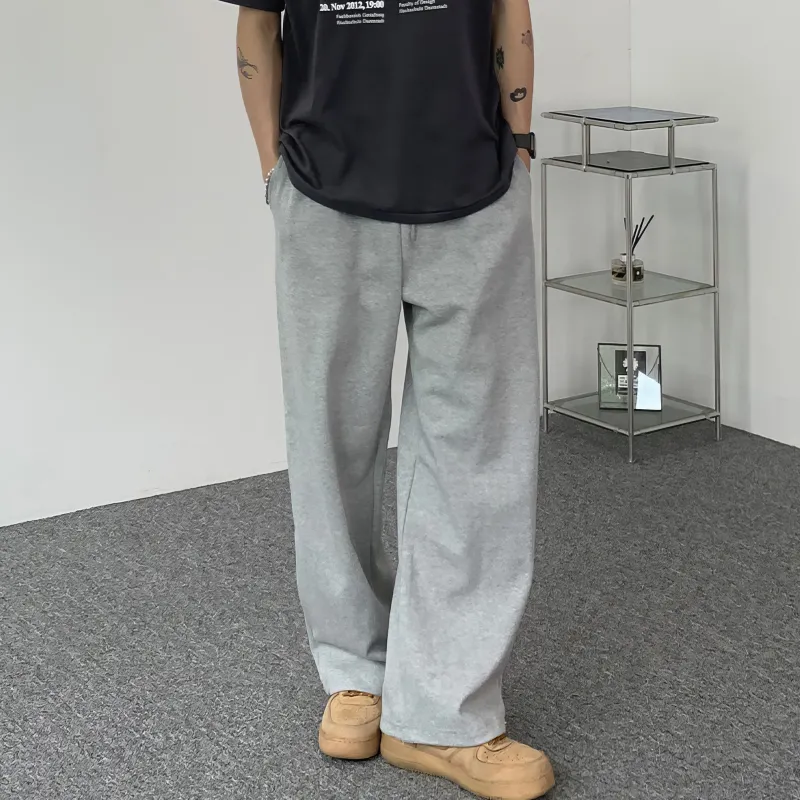 I'm David Casual Pants Unisex Gray-6
