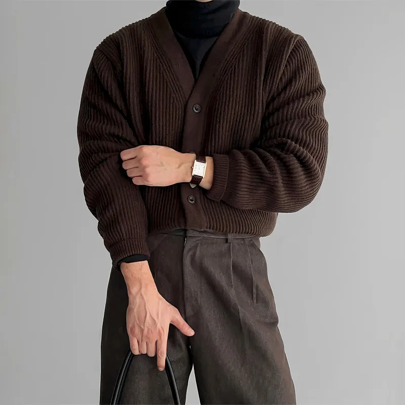 I'm David Knitwear Unisex Dark Brown-3
