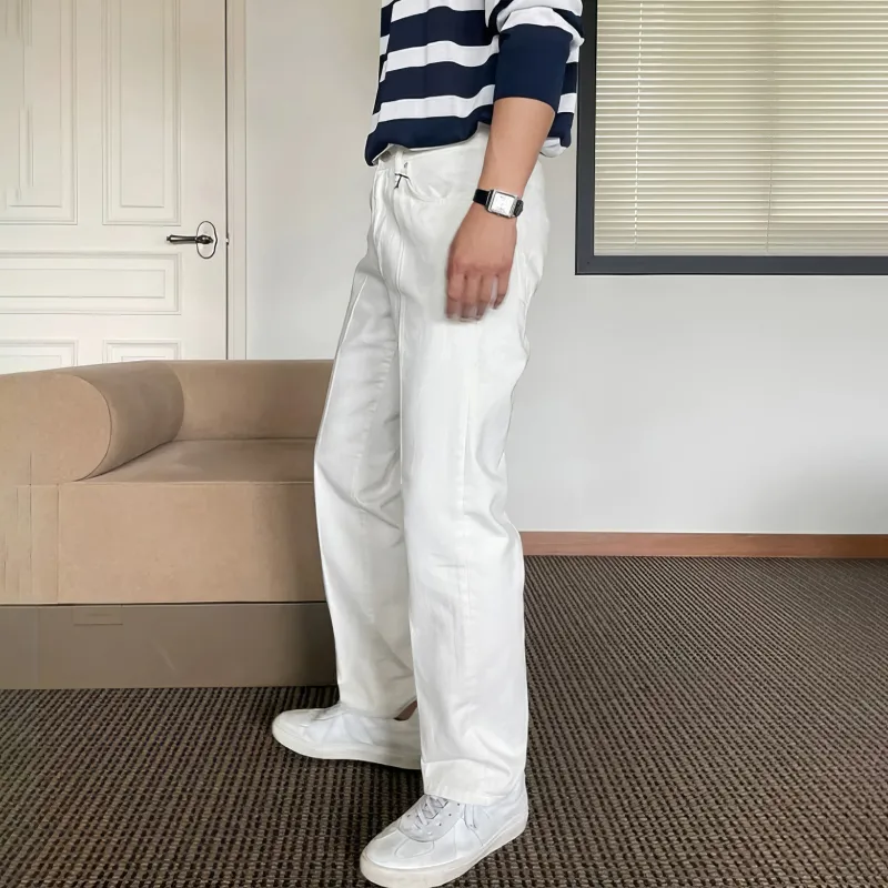 I'm David Jeans Unisex White-4