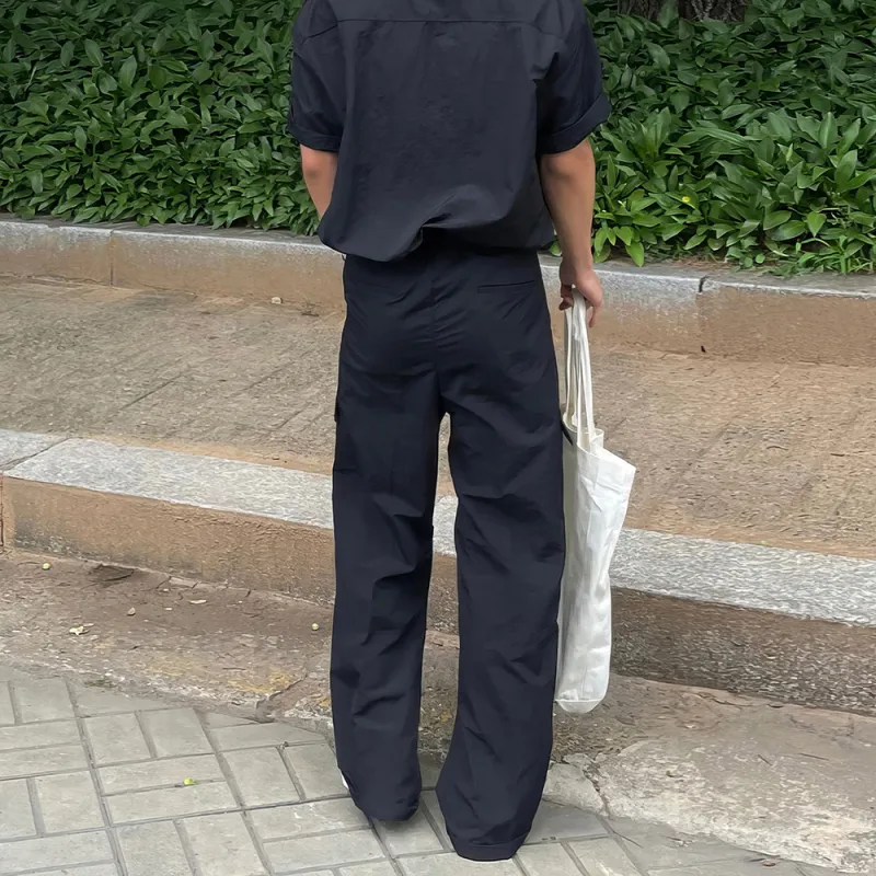 I'm David Casual Pants Unisex Black-6