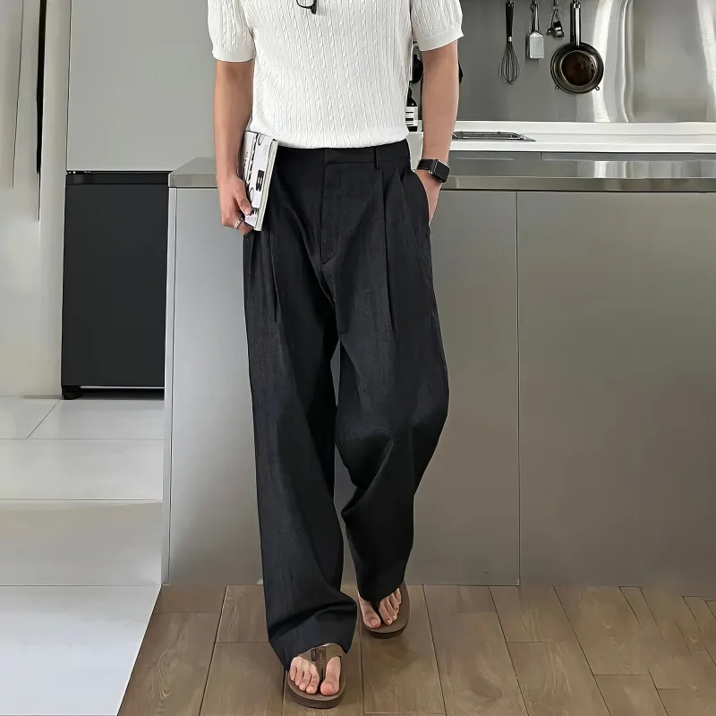 I'm David Casual Pants Unisex Black-5