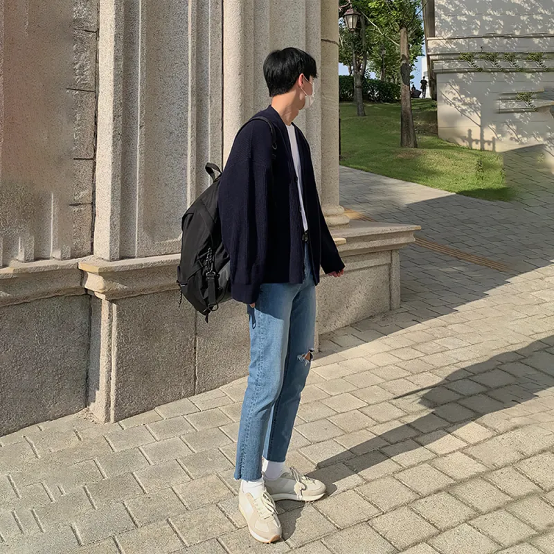 I'm David Knitwear Unisex Dark Blue-6
