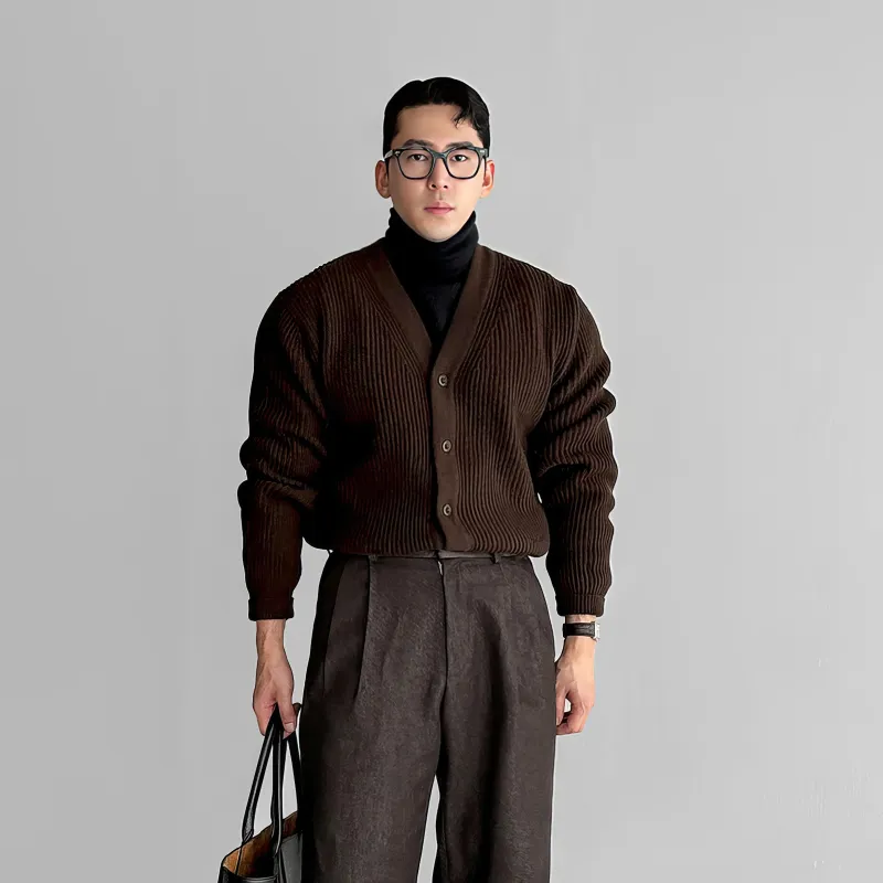 I'm David Knitwear Unisex Dark Brown-6