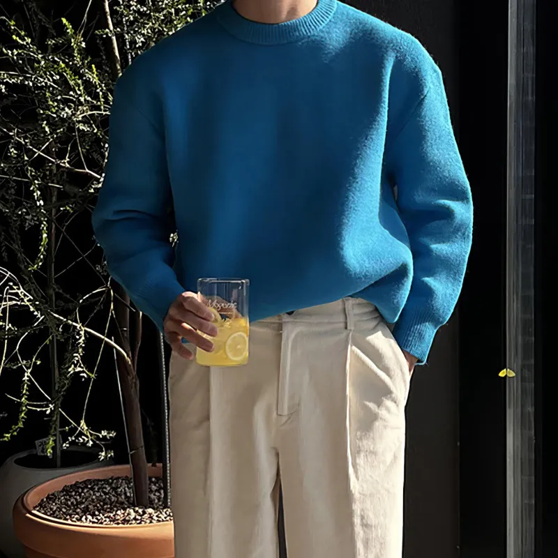I'm David Knitwear Unisex Blue-3