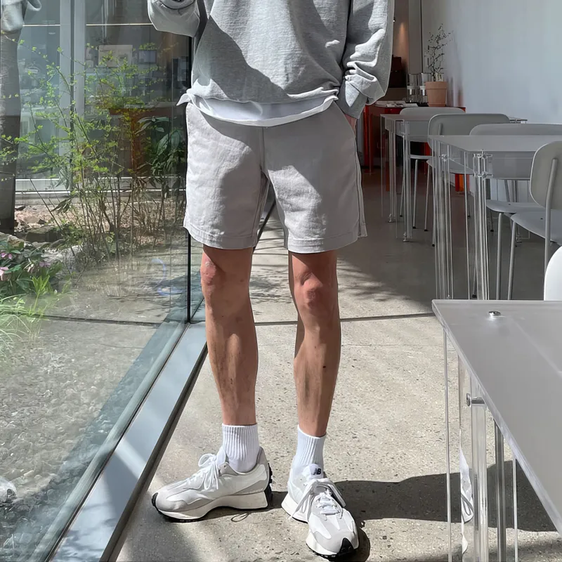 I'm David Casual Shorts Unisex Light Gray-3