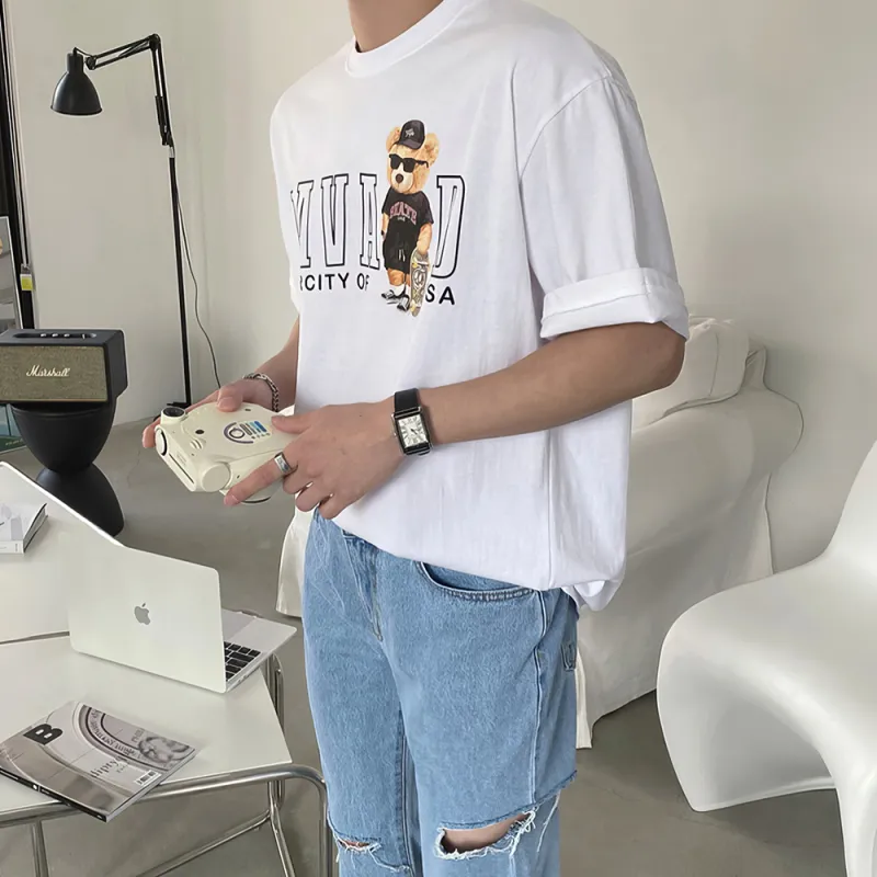 I'm David T Shirts Men White-5
