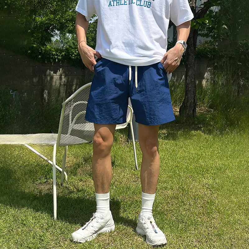 I'm David Casual Shorts Men's Blue-4