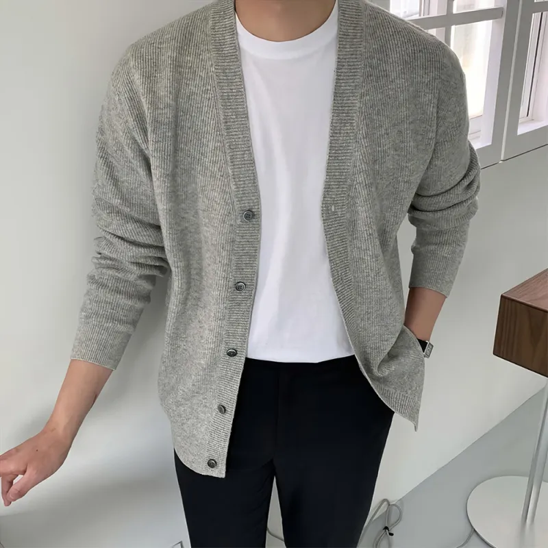 I'm David Knitwear Unisex Light Gray-5