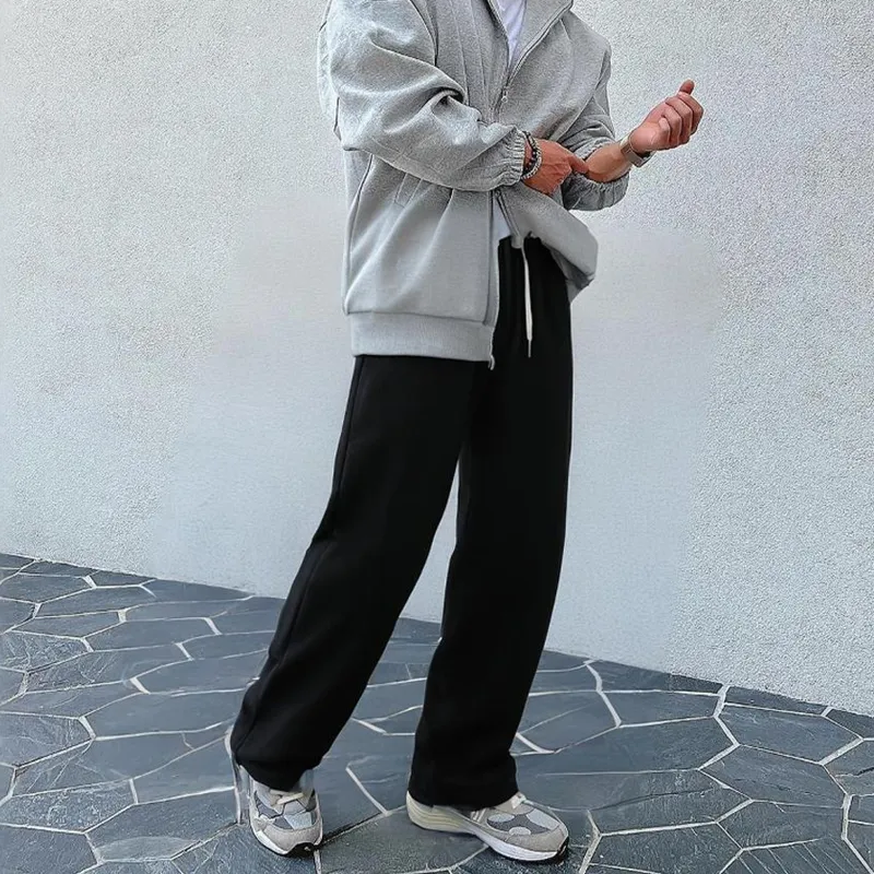 I'm David Casual Pants Unisex Black-6