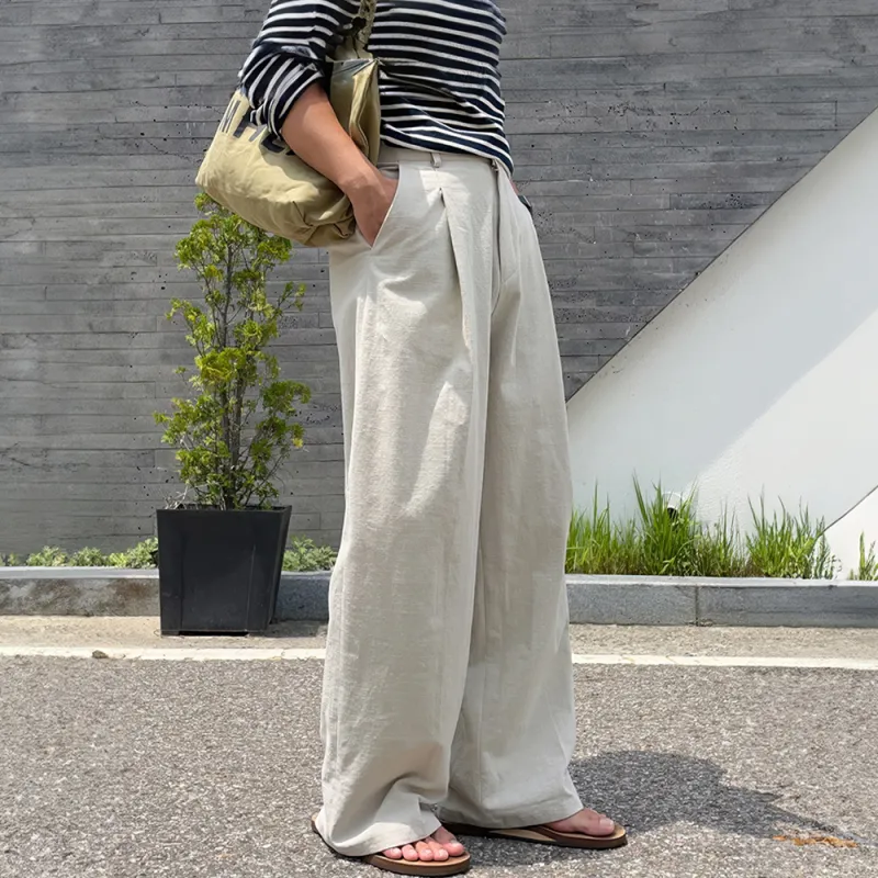 I'm David Casual Pants Unisex Apricot-5