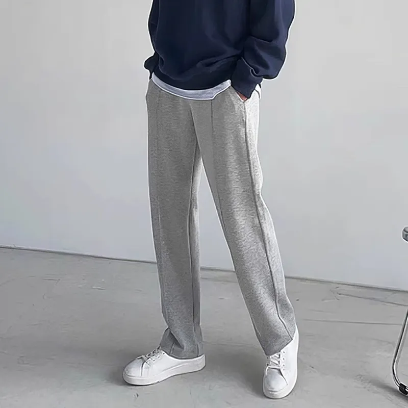 I'm David Casual Pants Unisex Gray-3