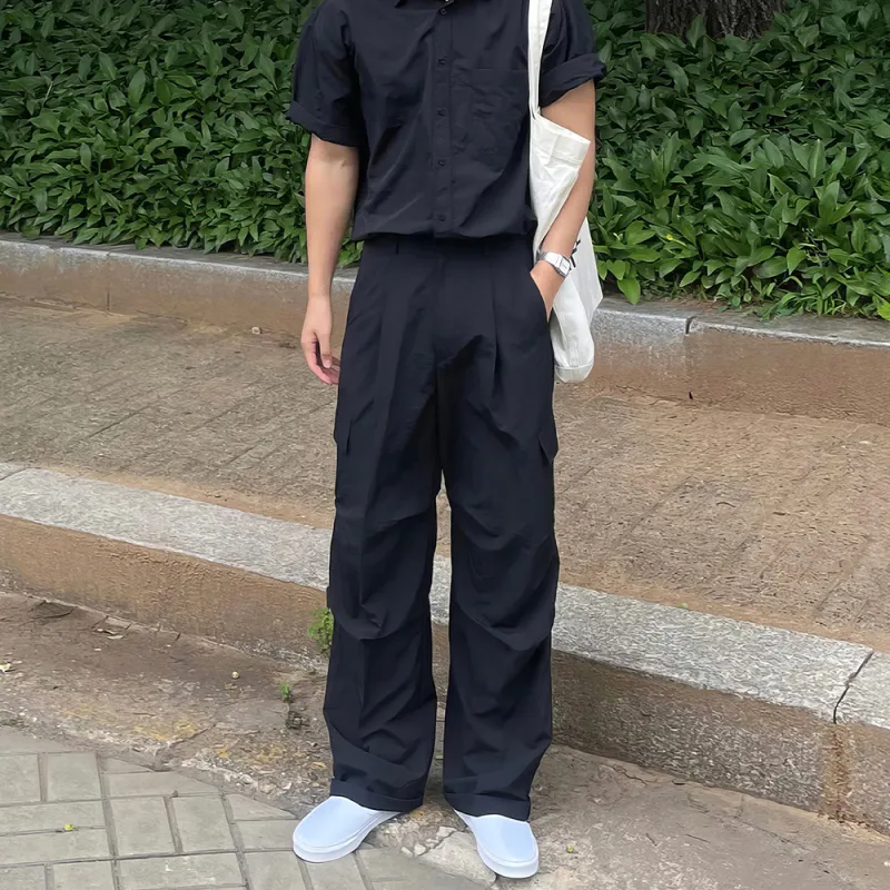 I'm David Casual Pants Unisex Black-5
