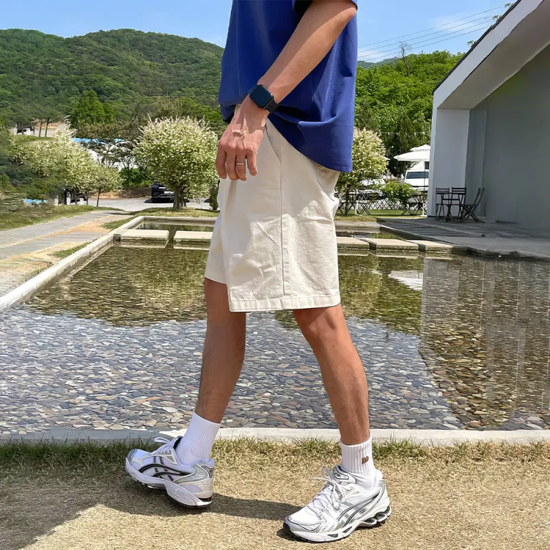 I'm David Casual Shorts Men's Ecru-3