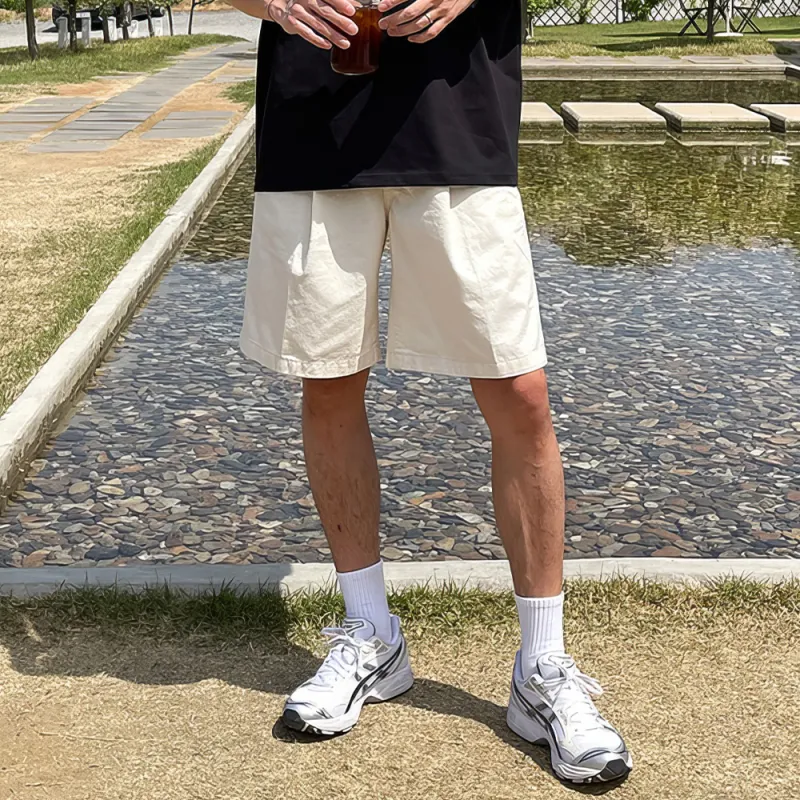 I'm David Casual Shorts Men's Ecru-5
