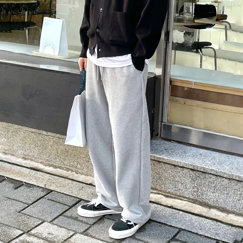 I'm David Casual Pants Unisex Gray-3