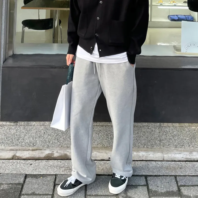 I'm David Casual Pants Unisex Gray-4