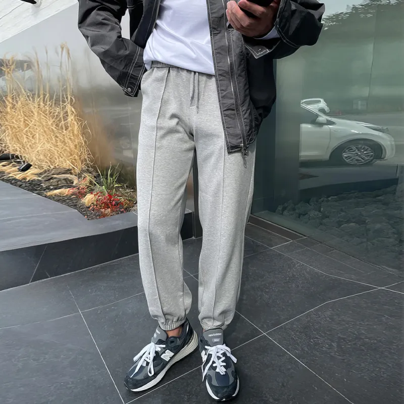 I'm David Casual Pants Unisex Gray-2