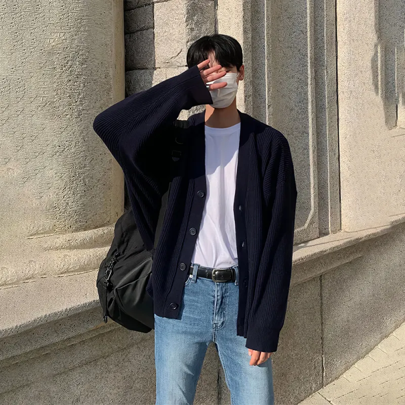 I'm David Knitwear Unisex Dark Blue-3