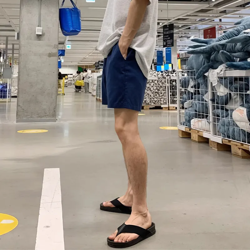 I'm David Casual Shorts Men's Royal Blue-4
