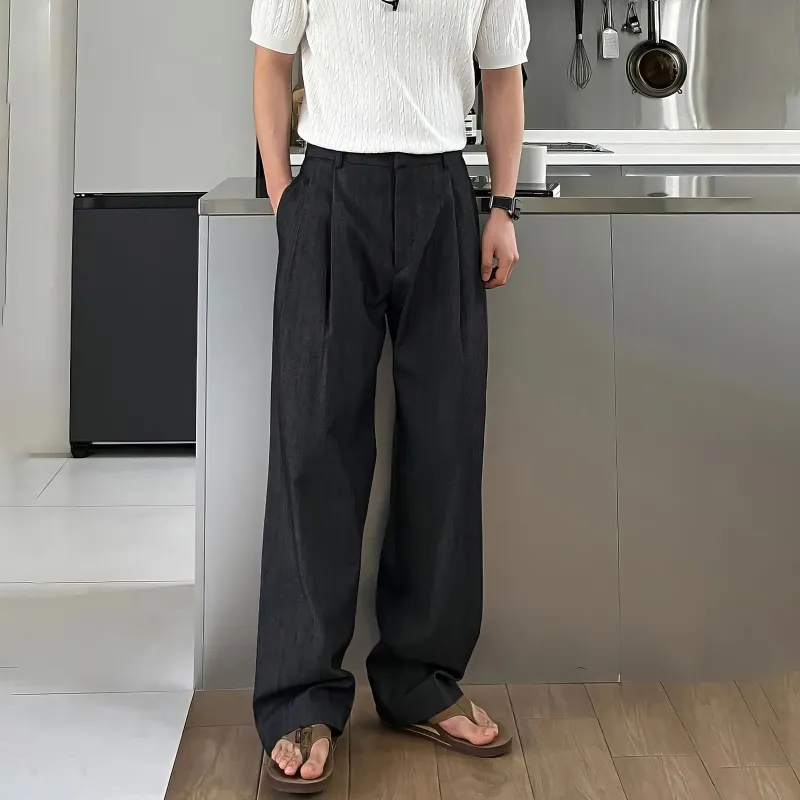 I'm David Casual Pants Unisex Black-4