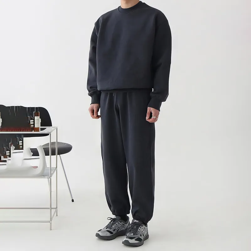 I'm David Sweatshirt Set Unisex Navy Blue-6