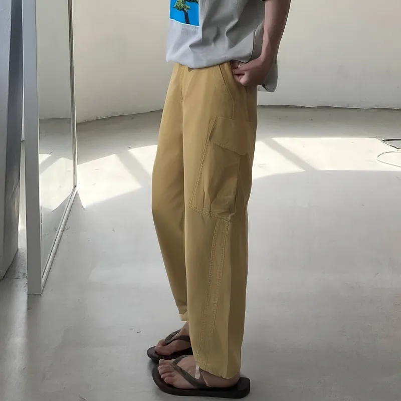 I'm David Casual Pants Unisex Dark Khaki-5