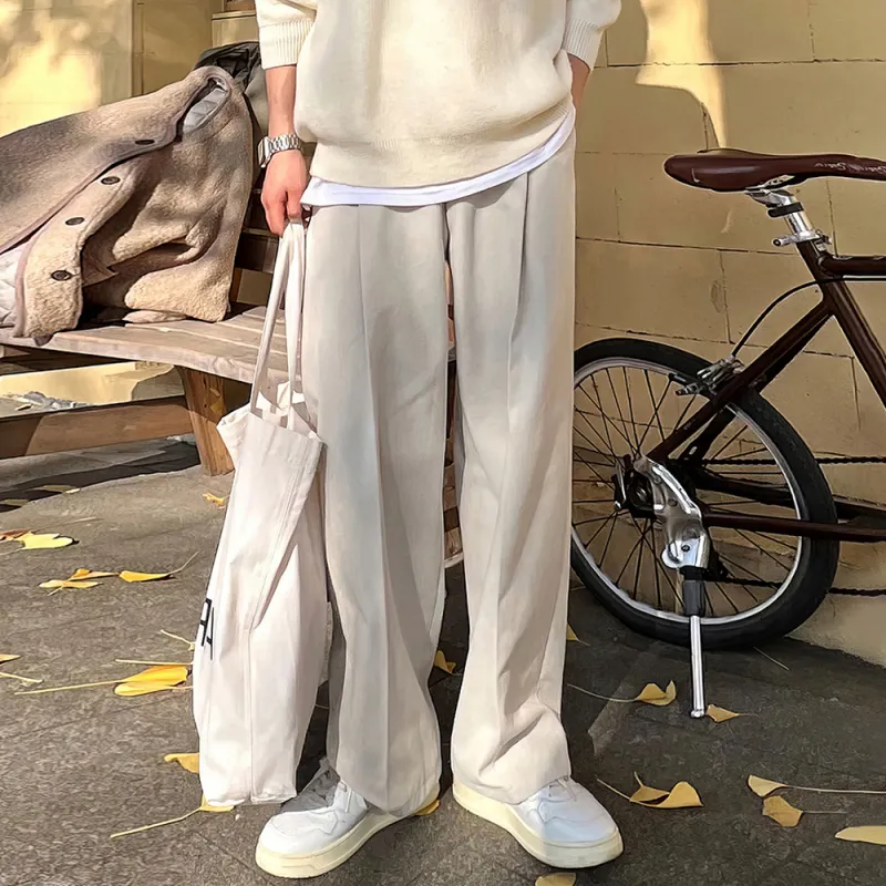 I'm David Casual Pants Unisex Light Khaki-4