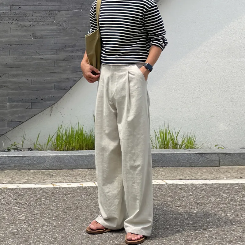 I'm David Casual Pants Unisex Apricot-2