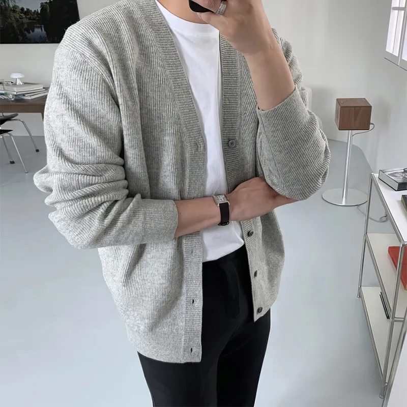 I'm David Knitwear Unisex Light Gray-2