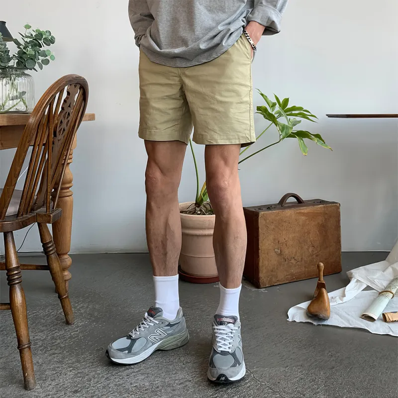 I'm David Casual Shorts Men's Light Army Green-3
