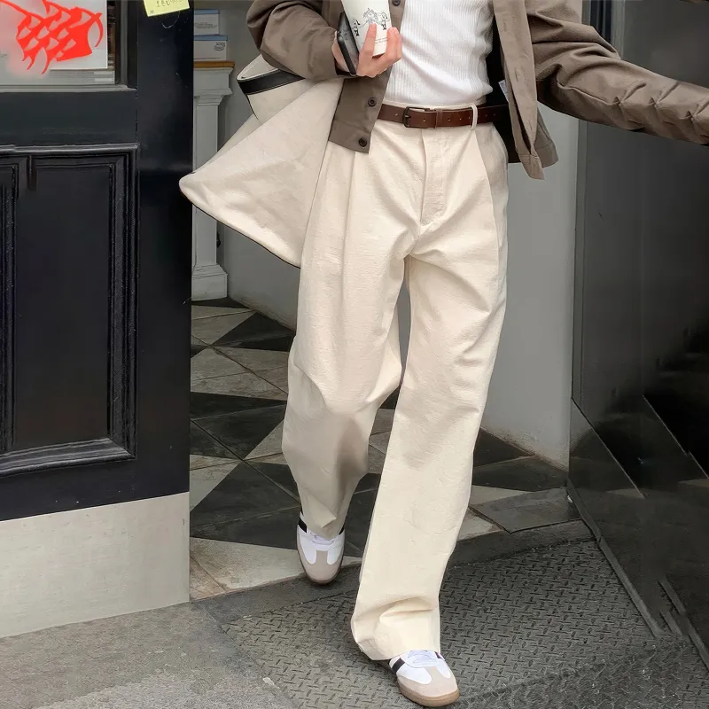 I'm David Casual Pants Unisex Apricot-4