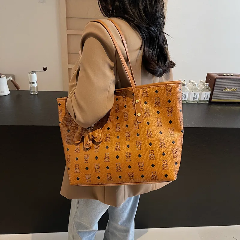 PULUWIRR PU Shoulder Bag Regular Large Size Women's Multicolor-16