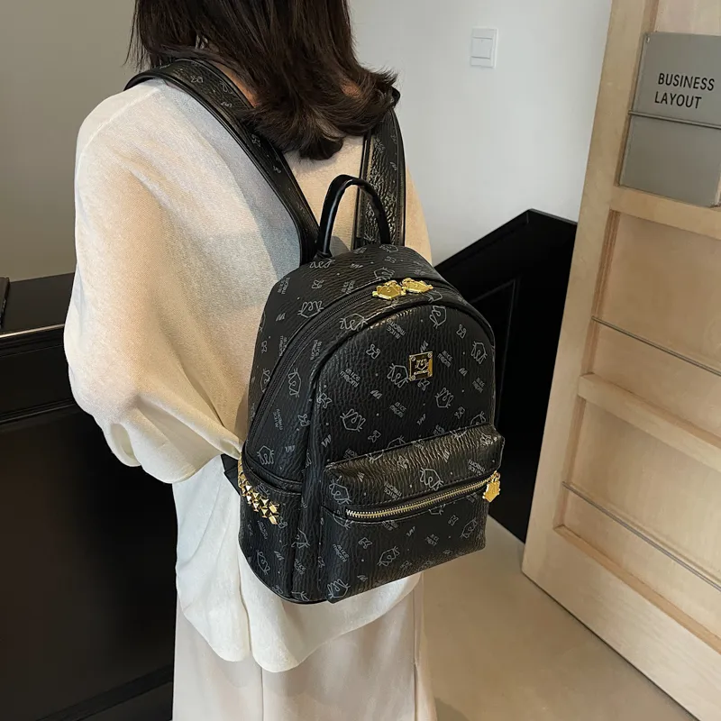 YZUE PU Backpack Women's Multicolor-10
