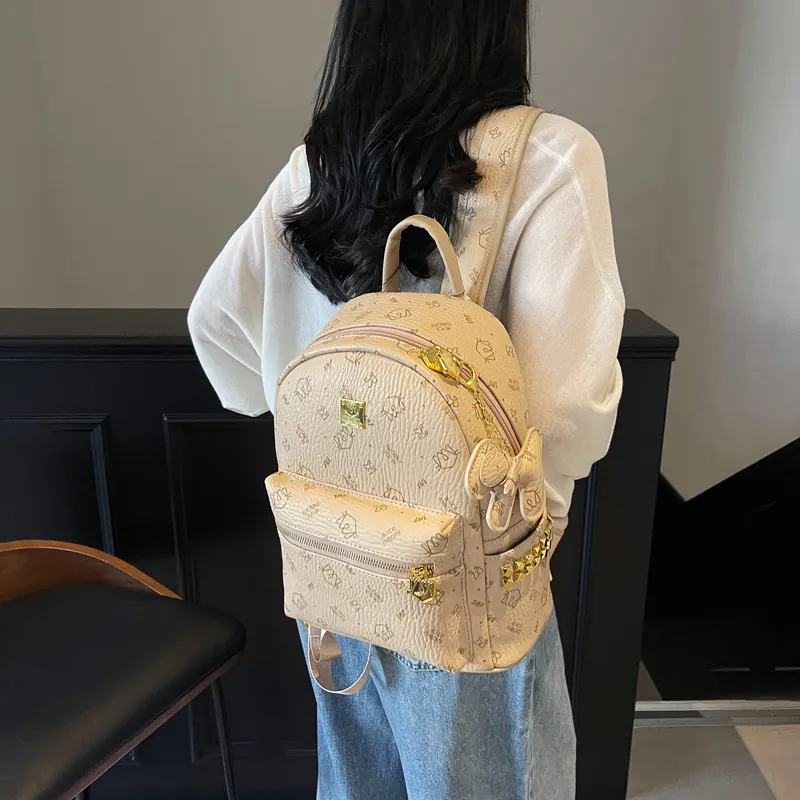 YZUE PU Backpack Women's Multicolor-4