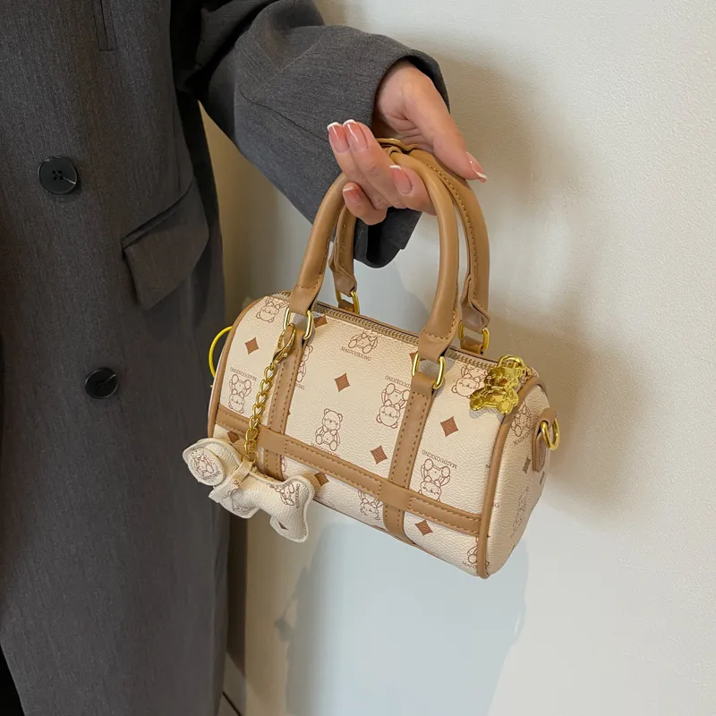 YZUE PU Boston Bag Handbags Women's Multicolor-1